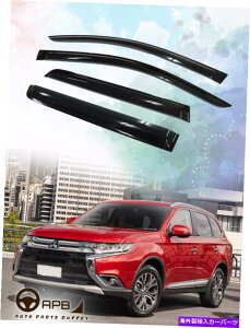 EBhEoCU[ OHAEg_[̏ꍇ13-19ftN^[EBhEoCU[K[hxgVCV[h For Mitsubishi Outlander 13-19 Deflector Window Visors Guard Vent Weather Shield