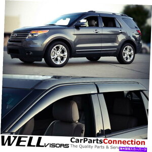 EBhEoCU[ tH[hGNXv[[TChfBtN^[̂߂WellvisorsEBhEoCU[11-19ubN WellVisors Window Visors 11-19 For Ford Explorer Side Deflectors Black