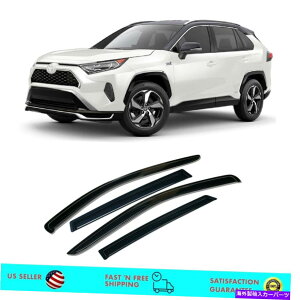 EBhEoCU[ TChEBhEfBtN^[CK[hg^RAV4 2019-2021̃ToCU[ Side Window Deflectors Rain Guards Sun Visors for Toyota RAV4 2019 - 2021