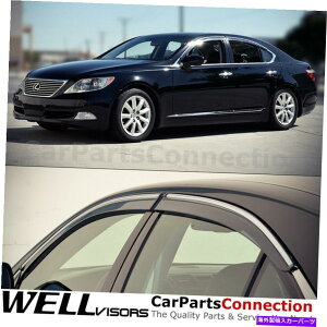 EBhEoCU[ Lexus LS460TChftN^[ChromeWellvisorsEBhEoCU[07-17 WellVisors Window Visors 07-17 For Lexus LS460 Side Deflectors Chrome