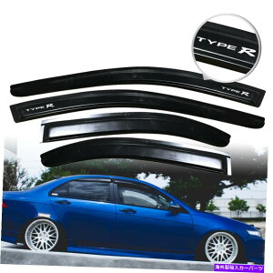 EBhEoCU[ 04-08 ACURA TSXZ_EBhEoCU[K[hX[NVF[hXX^CftN^[ For 04-08 Acura TSX Sedan Window Visor Guard Smoke Shade Slim Style Deflector
