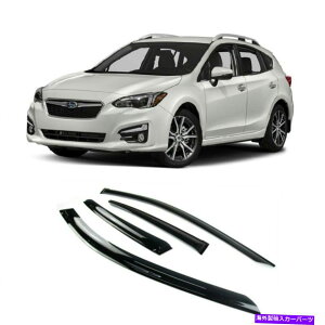 EBhEoCU[ CK[hTVF[hEBhEoCU[XoCvbTnb`obN17-18̃fBtN^[ Rain Guard Sun Shade Window Visor Deflectors for SUBARU IMPREZA HATCHBACK 17-18