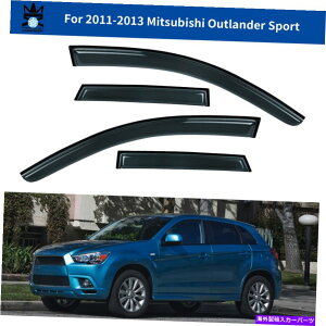 EBhEoCU[ 2011 - 13NMitsubishi OutlandeȓoCU[ftN^[CK[hZbg Window Visor Deflector Rain Guard 4-Piece Set for 2011-13 Mitsubishi Outlander