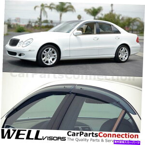 EBhEoCU[ WellvisorsEBhEoCU[2003-2009 MB E-Class W211 Sedan Side Deflectors WellVisors Window Visors 2003-2009 MB E-Class W211 Sedan Side Deflectors