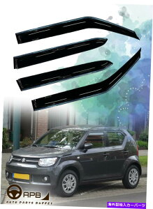 EBhEoCU[ XYLCOjXNgEBhEoCU[K[hxgftN^[p For Suzuki Ignis Chrome Trim Window Visor Guard Vent Deflector