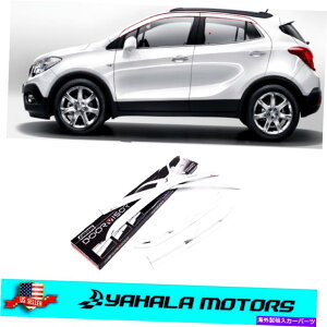 �E�B���h�E�o�C�U�[ Chrome Window Sun Virtor Rain Guards 2013-2021 Buick Encore��Deflectors Chrome Window Sun Vent Visor Rain Guards Deflectors for 2013-2021 Buick Encore