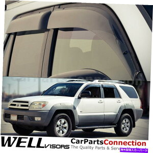 EBhEoCU[ g^4runnerTChfBtN^[̂߂WellvisorsEBhEoCU[03-09NbvI WellVisors Window Visors 03-09 For Toyota 4Runner Side Deflectors Clip-on