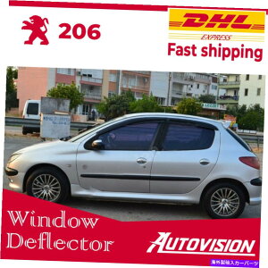 EBhEoCU[ vW[206 206+EBhEoCU[CK[hoCU[̎Ԃ̑̃ftN^[ Car Window Deflector for Peugeot 206 206+ Window Visor Rain Guard Visor