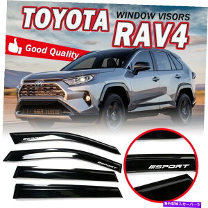 EBhEoCU[ 19-21g^RAV4EB??hEoCU[CxgK[htCxgK[htftN^[VF[h For 19-21 Toyota RAV4 Window Visor Rain Vent Guard w/ SPORT Deflector Shade