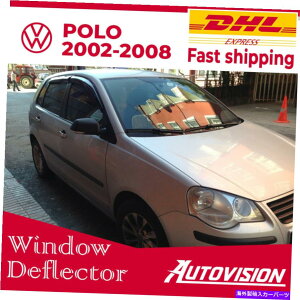 EBhEoCU[ tHNX[Q|̎Ԃ̑ftN^[2002-2008EBhEoCU[CK[hoCU[ Car Window Deflector for Volkswagen Polo 2002-2008 Window Visor Rain Guard Visor