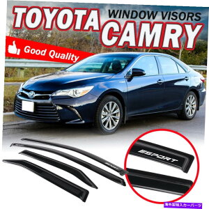 EBhEoCU[ 15-17̃g^JZ_EBhEoCU[VF[hK[hW/X|[cftN^[4PCS For 15-17 Toyota Camry Sedan Window Visors Shade Guard w/ SPORT Deflector 4pcs