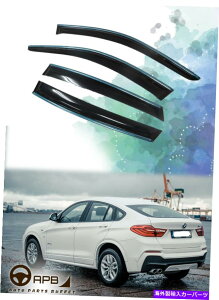 �E�B���h�E�o�C�U�[ BMW X4 F26 14-18 Chrome Trim Window Vidor Guard Vent Deflector For BMW X4 F26 14-18 Chrome Trim Window Visor Guard Vent Deflector