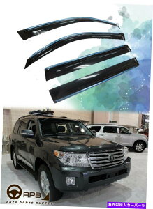 �E�B���h�E�o�C�U�[ �g���^�����h�N���[�U�[J200 07-18�N�����g�����E�B���h�E�o�C�U�[�K�[�h�x���g�f�t���N�^�[ For Toyota Land Cruiser J200 07-18 Chrome Trim Window Visor Guard Vent Deflector