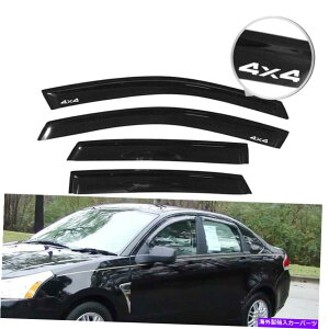 EBhEoCU[ tBbg08-11tH[htH[JXZ_4DREBhEoCU[X[NVF[hftN^[XX^C Fits 08-11 Ford Focus Sedan 4Dr Window Visor Smoke Shade Deflector Slim Style