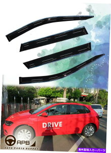 EBhEoCU[ tHNX[Q|18-19NgEBhEoCU[K[hxgftN^[ For Volkswagen POLO 18-19 Chrome Trim Window Visor Guard Vent Deflector