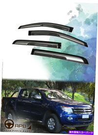 ウィンドウバイザー フォードレンジャー11-15塗装窓バイザーベントサンシェードレインガードドアバイザー用 For Ford Ranger 11-15 Painted Window Visor Vent Sun Shade Rain Guard Door Visor