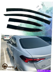 EBhEoCU[ g^J[Z_2020-NgEBhEoCU[K[hxgftN^[p For Toyota Corolla Sedan 2020- Chrome Trim Window Visor Guard Vent Deflector