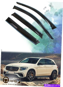 EBhEoCU[ xcGLC 16-18NgEBhEoCU[K[hxgftN^[p For Benz GLC 16-18 Chrome Trim Window Visor Guard Vent Deflector