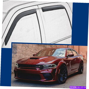 EBhEoCU[ 2011N2021Ñ_bW[d̃`l͔d@EBhEoCU[VF[h In-Channel Wind Deflectors Window Visors Shades for 2011-2021 Dodge CHARGER