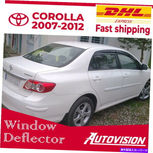 EBhEoCU[ g^J[2007-2012EBhEoCU[CK[hoCU[̎Ԃ̑E Car Window Deflector for Toyota Corolla 2007-2012 Window Visor Rain Guard Visor
