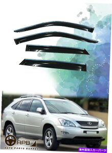 EBhEoCU[ Lexus RX350 RX330 RX400 04-09NgEBhEoCU[K[hxgftN^[p For Lexus RX350 RX330 RX400 04-09 Chrome Trim Window Visor Guard Vent Deflector