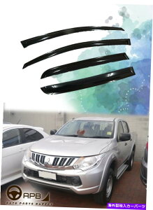 EBhEoCU[ OHgg̏ꍇ15-20ftN^[EBhEoCU[K[hxgVCV[h For Mitsubishi Triton 15-20 Deflector Window Visors Guard Vent Weather Shield