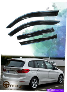 �E�B���h�E�o�C�U�[ BMW 2�V���[�Y�O�����c�A���[F46 2014-on Chrome�g�����E�B���h�E�o�C�U�[�p For BMW 2 Series Gran Tourer F46 2014-on Chrome Trim Window Visor