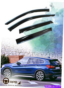 EBhEoCU[ BMW X1 F48 14-18NgEBhEoCU[K[hxgftN^[p For BMW X1 F48 14-18 Chrome Trim Window Visor Guard Vent Deflector