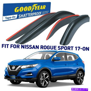 �E�B���h�E�o�C�U�[ 2017-2022�̃��C���K�[�h�ʋC���V�F�[�h���Y���[�O�X�|�[�c�V���^�[�v���[�t Rain Guards Vent Visors Shade for 2017-2022 Nissan Rogue Sport SHATTERPROOF�y���s�A���i�z