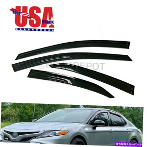 EBhEoCU[ 2018-2021g^J4hA̕čoCU[TxgCK[hVF[hZbg US Window Visors Sun Vent Rain Guard Shade Set For 2018-2021 Toyota Camry 4 Door