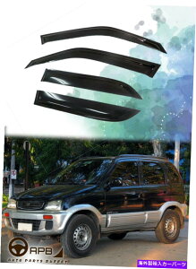 �E�B���h�E�o�C�U�[ Daihatsu Terios 1997-2006 Deflector Window Vidors Guard Vent Weather Shield For Daihatsu Terios 1997-2006 Deflector Window Visors Guard Vent Weather Shield�y���s�A���i�z