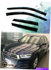 EBhEoCU[ AEfBQ5 2018-on Chrome Trim Window Vidor Guard Vent Deflector For Audi Q5 2018-on Chrome Trim Window Visor Guard Vent Deflector