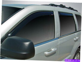 ウィンドウバイザー 1999年から2004年のジープグランドチェロキーのチャンネル換気バイザー In-Channel Vent Visors for 1999 - 2004 Jeep Grand Cherokee