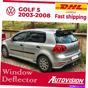 EBhEoCU[ tHNX[QVWSt5 VEBhEoCU[CK[hoCU[p̎Ԃ̑ftN^[ Car Window Deflector for Volkswagen VW Golf 5 V Window Visor Rain Guard Visor