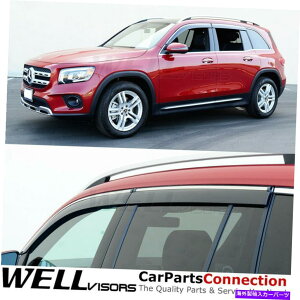 EBhEoCU[ ZfXGLBNX20-22 x247EBhEoCU[ftN^[Ng̃EFoCU[ Wellvisors For Mercedes GLB-Class 20-22 X247 Window Visor Deflector Chrome Trim