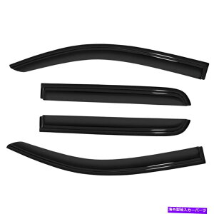 �E�B���h�E�o�C�U�[ 4PC�E�B���h�E�o�C�U�[�t�B�b�g15-21�R�����h�L���j�I���N���[�L���u�s�b�N�A�b�v�x���g�V�F�[�h���C���K�[�h 4pc Window Visor Fit 15-21 Colorado Canyon Crew Cab PICKUP Vent Shade Rain Gua