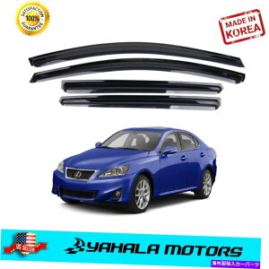 EBhEoCU[ TChEBhETxgoCU[CK[hNTXIS250 IS350 06-2013̃fBtN^[ Side Window Sun Vent Visor Rain Guards Deflectors for Lexus IS250 IS350 06-2013