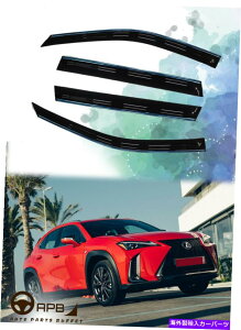 EBhEoCU[ Lexus UX 2019-On Chrome Trim Window Vidor Guard Vent Deflectorp For LEXUS UX 2019-on Chrome Trim Window Visor Guard Vent Deflector