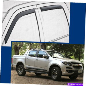 EBhEoCU[ 2015-2021RhN[Lû߂̃`l͔d@EBhEoCU[K[hK[h In-Channel Wind Deflectors Window Visors Guards for 2015-2021 Colorado CREW CAB