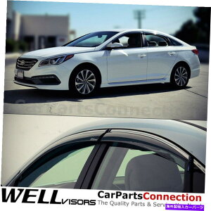 EBhEoCU[ Hyundai SonatȃʕΌ҂̂߂WellvisorsEBhEoCU[15-19 WellVisors Window Visors 15-19 For Hyundai Sonata Side Deflectors