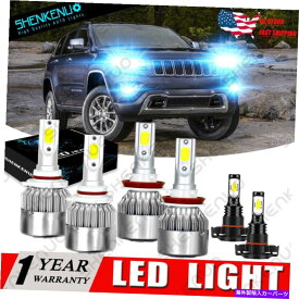 フォグライト コンボ8000K LEDヘッドライト +フォグランプキットJeep Grand Cherokee 20112013 Combo 8000K LED Headlight + Fog Lamp Kit For Jeep Grand Cherokee 2011 2012 2013