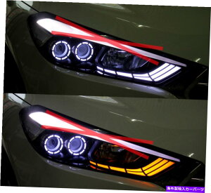 �A�C���C�� LC���C���^�[���V�O�i���L�b�g6p 2016 2018 Hyundai Tucson��LED�T�[�N���A�C LED Circle Eye with LC Line Turn Signal Kit 6p for 2016 2018 Hyundai Tucson�y���s�A���i�z