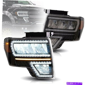 ACC vlandtLEDtN^[wbhCg2009-2014 Ford F-150̃V[PV^[t VLAND FULL LED Reflector Headlights W/ Sequential Turn For 2009-2014 Ford F-150