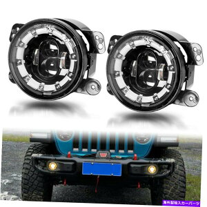 ACC 4C`LEDvWFN^[GWFAChtHOhCrOvCgW[vO[JK 4inch LED Projector Angel Eye DRL Fog Driving Lamp Lights For Jeep Wrangler JK
