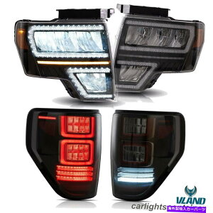 ACC Vland Full LEDwbhCg + 2009-2014 Ford F-150Zbg̃X[NLEDe[Cg VLAND FULL LED Headlights + SMOKED LED Tail Lights For 2009-2014 Ford F-150 Sets