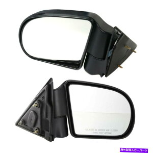 ACC 1998N2004ÑV{[S10}jAtH[heNX`ubÑ}jA~[Zbg2 Manual Mirror Set Of 2 For 1998-2004 Chevrolet S10 Manual Fold Textured Black