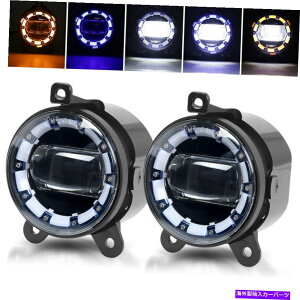 ACC 3.5inGWFACn[CG[u[LED DRLvWFN^[tHOCghCrOop[v 3.5in Angel Eye Halo Yellow Blue LED DRL Projector Fog Light Driving Bumper Lamp