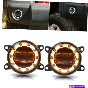 ACC 3.5in LEDtHOCgzCgCG[GWFACn[op[W[vO[JKɃtBbg 3.5in LED Fog Light White Yellow Angel Eye Halo Bumper Fit For Jeep Wrangler JK
