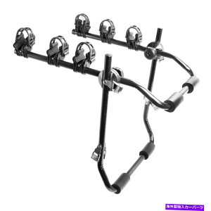 USサイクルキャリア 3バイクトランクマウントハッチバックSUVカー自転車ルーフラックキャリアラッククイックリリース 3 Bike Trunk Mount Hatchback SUV Car Bicycle Roof Rack Carrier Rack Quickrelease