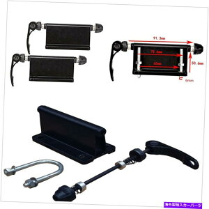 USTCNLA ubN]ԃubNNCbN[XtH[N}EgLAz_[̎Ԃ̃yA A Pair Black Alloy Bicycle Block Quick Release Fork Mount Carrier Holder For Car